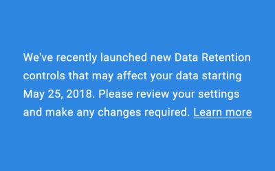 Google Analytics Announces New Data Retention Controls