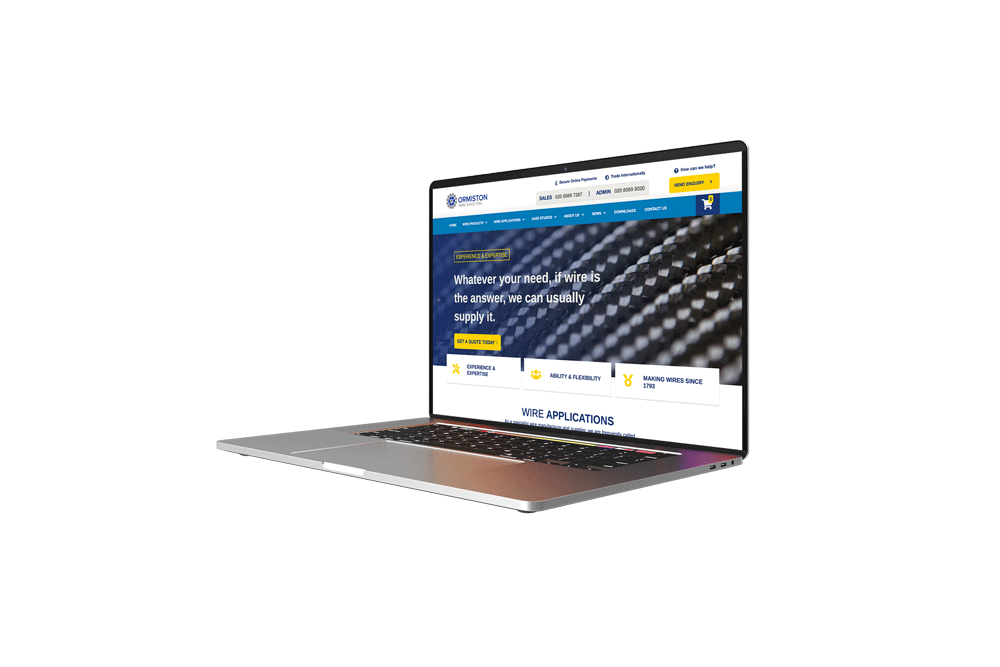 WooCommerce web design for Ormiston Wire