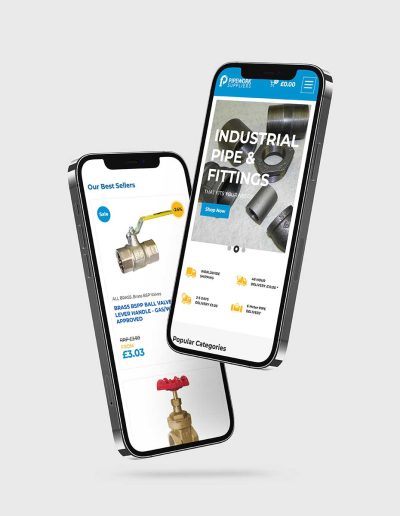 Pipework Suppliers - Website on Mobile