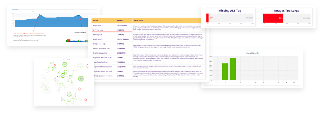 Image showing technical SEO issues